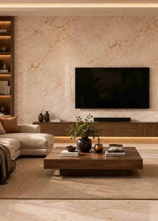 Bianco Fusion I applied in an interior