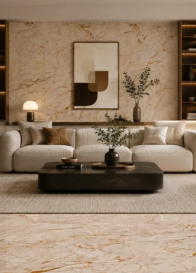 Bianco Fusion II applied in an interior