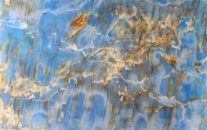 Blue Onyx polished slab