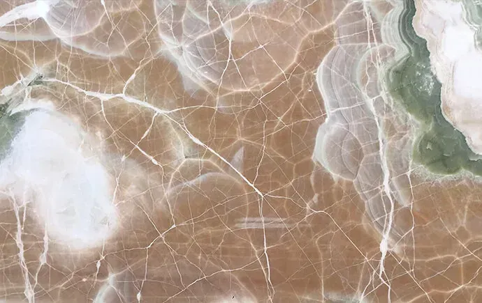 Honey Lime Onyx polished slab