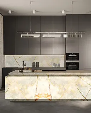 Italia Blue Onyx detail