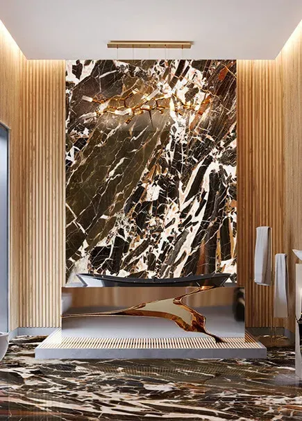 Keylin Onyx applied in an interior