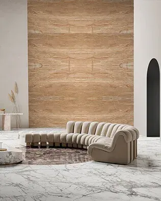 Multi Color Travertine detail