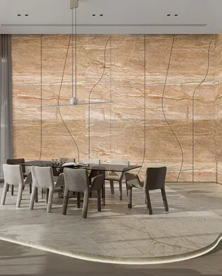 Multi Color Travertine detail
