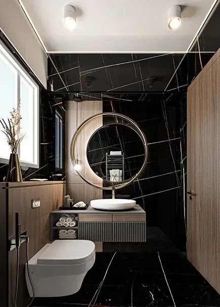 Noir St. laurent applied in an interior