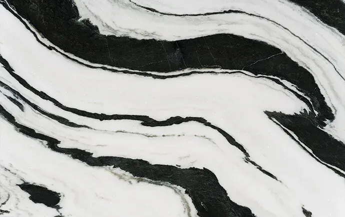 Panda White polished slab