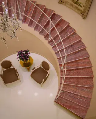 Red Travertine detail