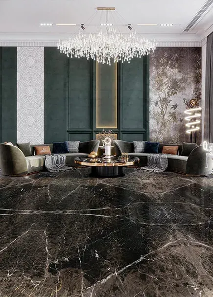 Roman Versailles applied in an interior
