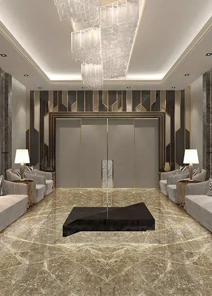 San Lorenzo applied in an interior