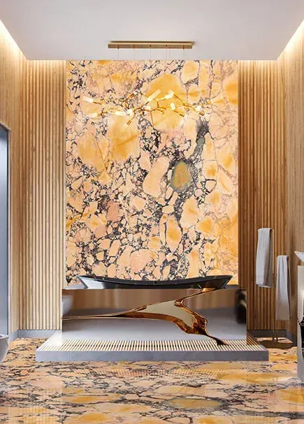 Siena Broccato applied in an interior