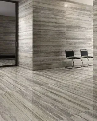 Silver Travertine detail