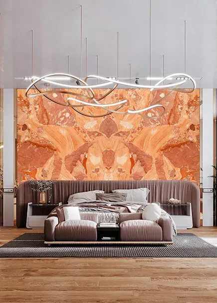 Terracota applied in an interior