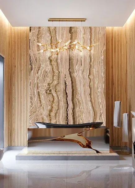 Vatican Tra Onyx applied in an interior