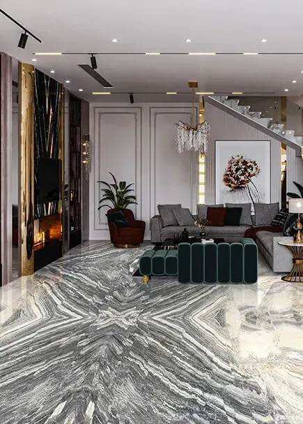 Versilia Grey applied in an interior