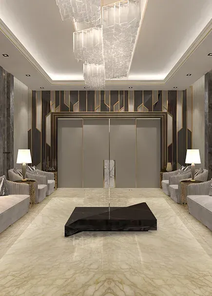 Victoria Beige applied in an interior