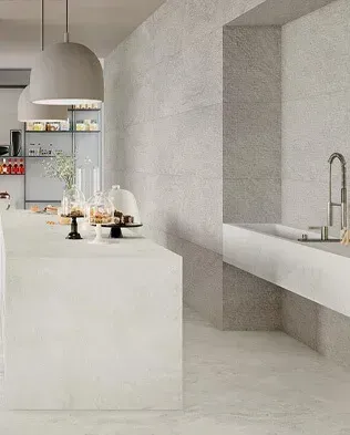 White Travertine detail