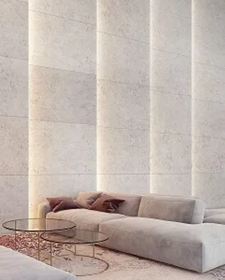 White Travertine detail