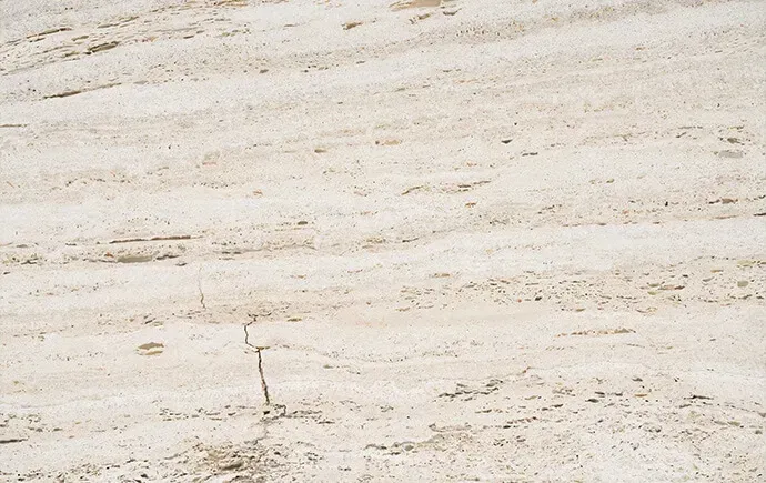 White Travertine polished slab